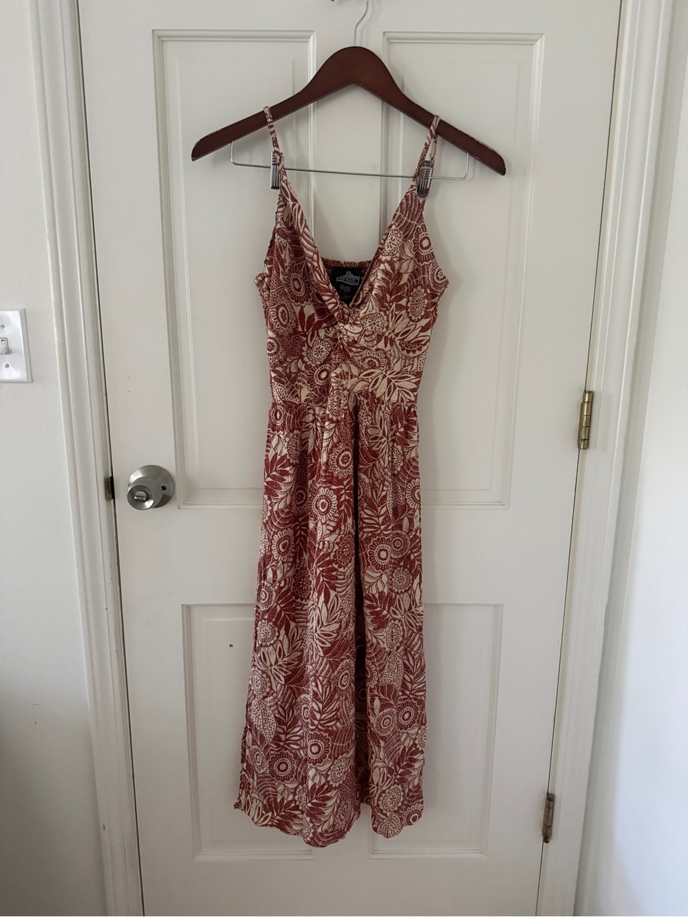 Angie Ginger Floral Maxi Dress XS NWT